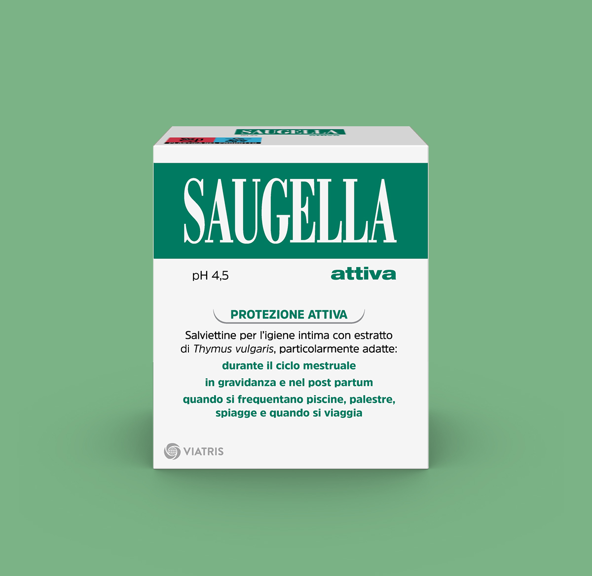 Saugella Attiva  Salviette intime ciclo mestruale